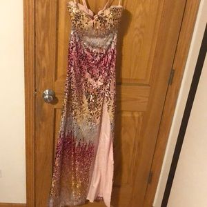 Mori Lee sequin prom dress. Worn once.